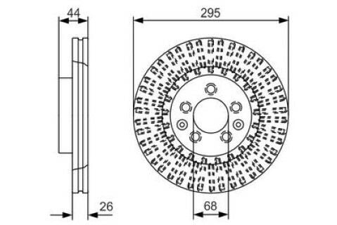 Nissan Qashqai 1.2 2013-2021 Bosch Ön Disk 295mm 2 Adet