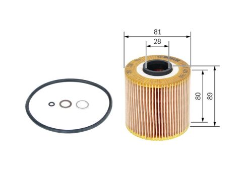 BMW 3 E36 318i 1.8 1990-1994 Bosch Yağ Filtresi