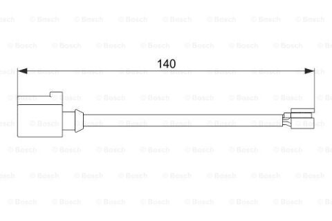 Porsche Cayenne 3.0d 2011-2017 Bosch Arka Balata Fişi 140mm