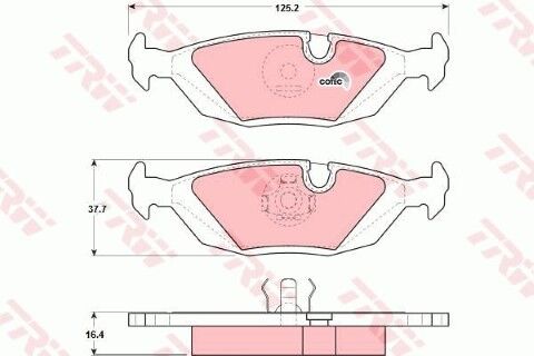 BMW 3 E30 324d 2.4 1985-1991 TRW Arka Balata