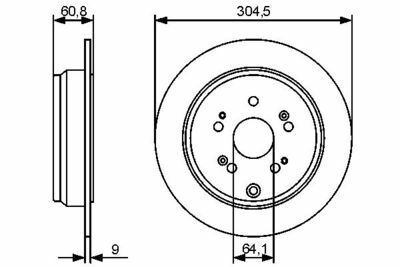 Honda CR-V 2.0 2004-2018 Bosch Arka Disk 2 Adet