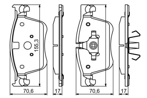 Peugeot 5008 1.6 2017-2023 Bosch Ön Balata NETPAR25833 (5GF-5GZ)
