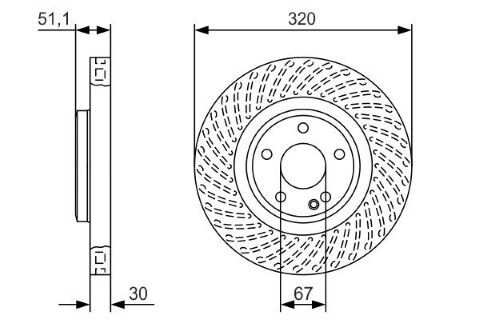 Mercedes A Serisi (176) A250 2.0 2012-2018 Bosch Ön Disk 2 Adet