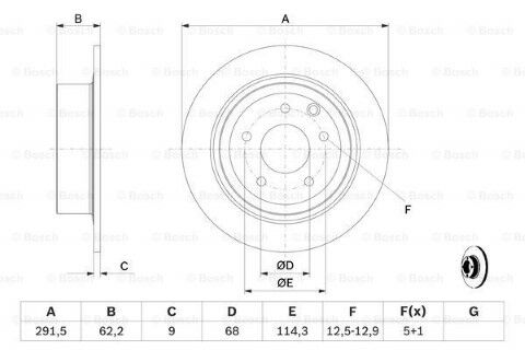 Nissan Qashqai 1.6 2006-2013 Bosch Arka Disk 2 Adet