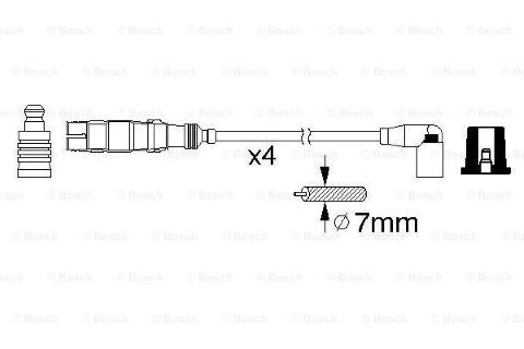 Volkswagen Golf 4 1.6 1997-2005 Bosch Buji Kablo Seti NETPAR6359 (AKL)