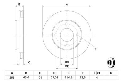 Smart Forfour 1.5 2004-2008 Bosch Ön Disk 2 Adet