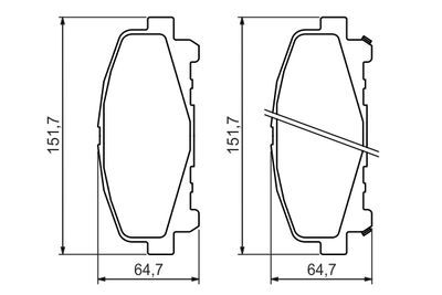 Honda Accord 2.0 2007-2015 Bosch Ön Balata 24766 NETPAR4382 (R20A-R20A3)