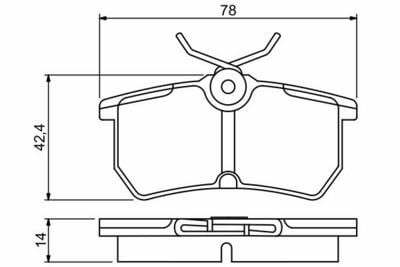 Ford Focus 1 1.8TDCi 2001-2005 Bosch Arka Balata NETPAR23353