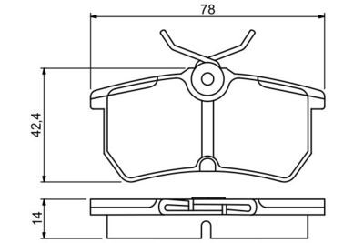 Ford Focus 1 1.8TDCi 2001-2005 Bosch Arka Balata NETPAR23353
