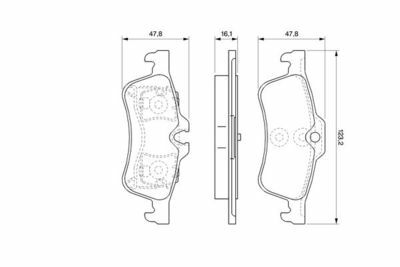 Mini Cooper S R53 1.6 2002-2006 Bosch Arka Balata 23716