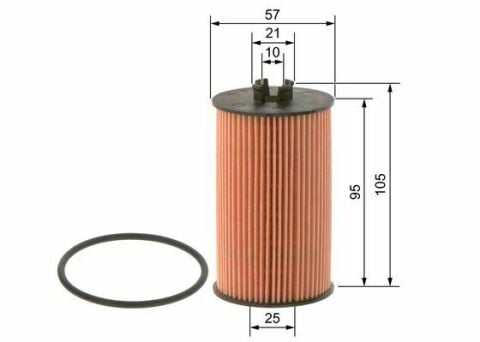 Opel Corsa D 1.4 2006-2014 Bosch Yağ Filtresi NETPAR 09864B7009