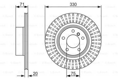 BMW X3 F25 sd 20i 2.0 2014-2017 Bosch Arka Disk 330mm 2 Adet