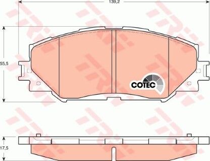 Toyota Corolla 1.3 2008-2013 TRW On Balata