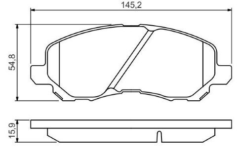 Mitsubishi ASX 1.6DID 2015-2017 Bosch Ön Balata 23584 NETPAR2825