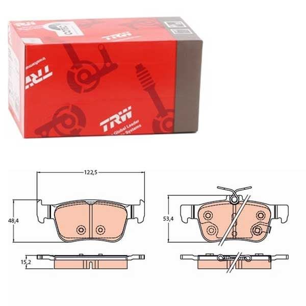 Honda Civic 1.6i-DTEC 2018-2020 TRW Arka Balata NETPAR22429