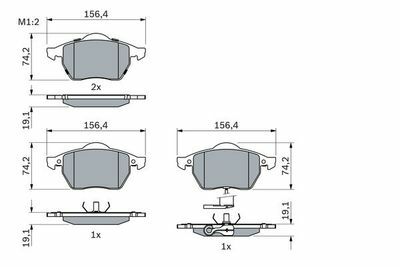 Volkswagen Bora 1.6 1998-2005 Bosch Ön Balata NETPAR20676
