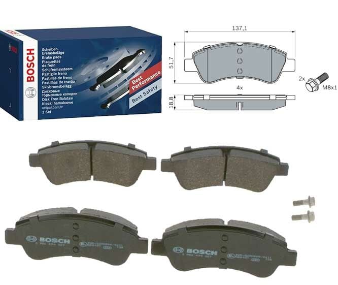 Opel Corsa F 1.5D 2019-2023 Bosch Ön Balata NETPAR23599