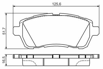 Mazda 2 1.3 2007-2014 Bosch Ön Balata NETPAR24675