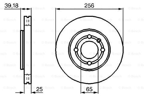 Volkswagen Polo 1.4TDI 1999-2001 Bosch Arka Disk 2 Adet (AMF)
