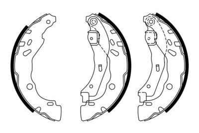 Renault Clio 2 1.6 1999-2007 Bosch Kampana Balata 39mm NETPAR7940 (K4M)