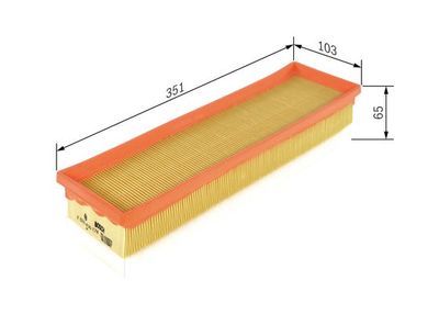 Peugeot 307 1.4 2003-2007 Bosch Hava Filtresi S0174