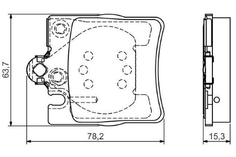 Mercedes C Serisi (203) C320 3.2 2000-2005 Bosch Arka Balata NETPAR21898