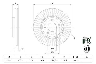 Hyundai Tucson 2.0 2008-2010 Bosch Ön Disk 2 Adet (G4GC)