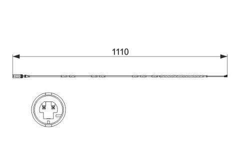 BMW 3 E90 318i 2.0 2010-2011 Bosch Arka Balata Fişi NETPAR3515