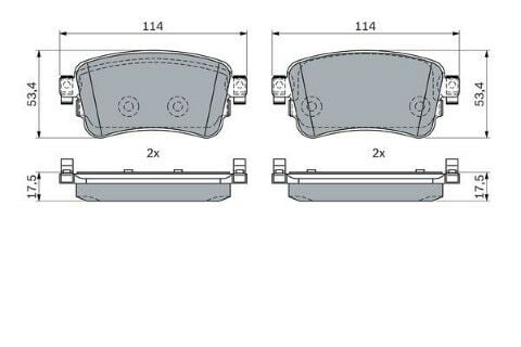 Peugeot Traveller 2.0HDI 2018-2021 Bosch Arka Balata