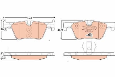 BMW 1 F21 116 1.6 2012-2015 TRW Arka Balata