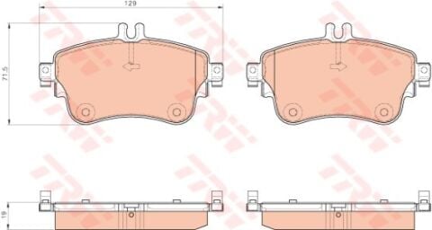 Mercedes B Serisi (246) B180d 1.6 2015-2018 TRW Ön Balata