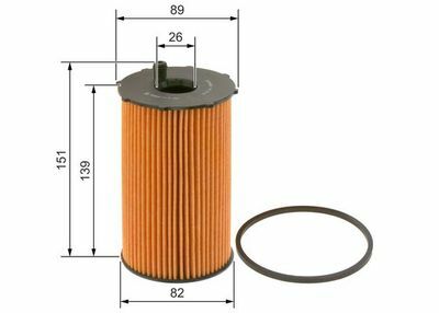 Jaguar XJ 2.7D 2005-2010 Bosch Yağ Filtresi NETPARP9307