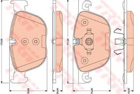 BMW X6 F16 30d xD 3.0 2014-2015 TRW Ön Balata
