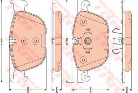 BMW X5 M E70 4.4 2009-2013 TRW Ön Balata