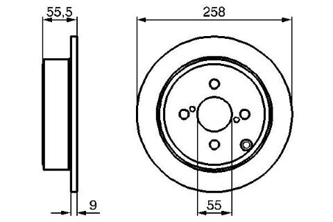 Toyota Corolla 1.4 2001-2007 Bosch Arka Disk 2 Adet (4ZZ)