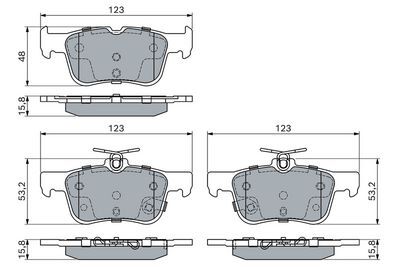 Ford Mondeo 1.5 2014-2018 Bosch Arka Balata NETPARBP2013