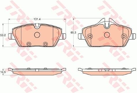 BMW i3 I01 0.6 2013-2021 TRW Ön Balata