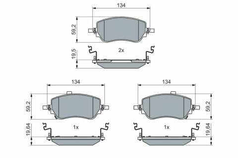 Fiat Egea 1.6MJ 2016-2025 Bosch Ön Balata NETPAR26453