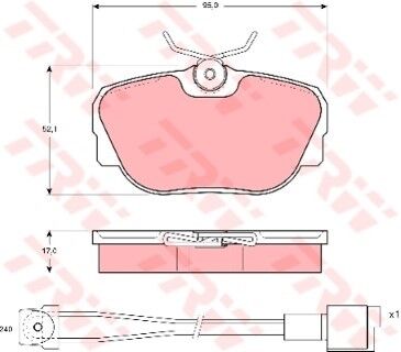 BMW 3 E30 318i 1.8 1983-1991 TRW On Balata