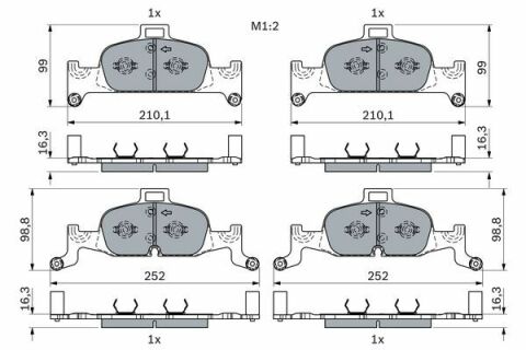 Audi A4 45TFSI 2.0 2020-2023 Bosch Ön Balata