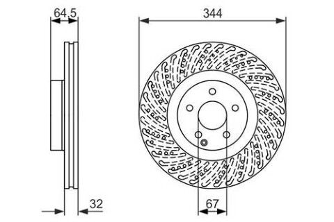 Mercedes E Serisi (212) E350 3.5 2011-2016 Bosch Ön Disk 2 Adet