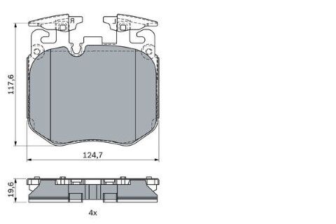 BMW 5 G30 530i xD 2.0 2017-2020 Bosch Ön Balata NETPAR22392