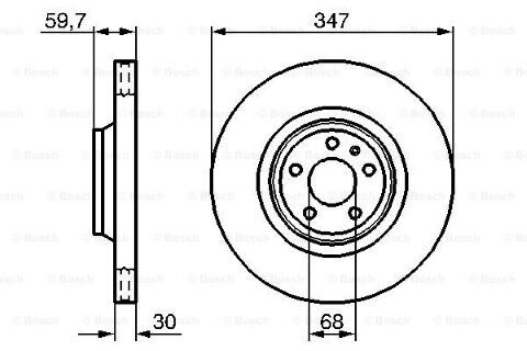 Audi A6 2.0TDI 2004-2011 Bosch Ön Disk 2 Adet