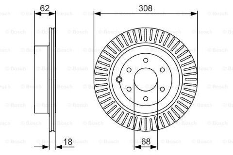 Nissan Pathfinder 2.5dCi 2005-2010 Bosch Arka Disk 308mm 2 Adet (YD25)