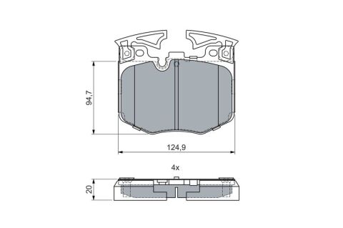 BMW 5 G30 530i xD 2.0 2017-2020 Bosch Ön Balata NETPAR22425