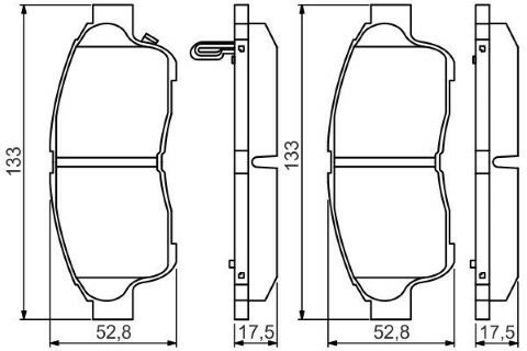 Toyota Corolla 1.6 1992-1998 Bosch Ön Balata NETPAR21601