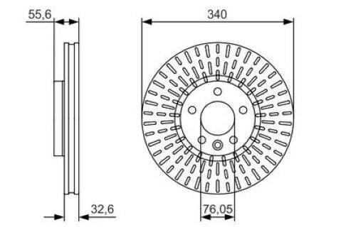 Volkswagen Transporter T5 2.0TDI 2009-2015 Bosch Ön Disk 2 Adet