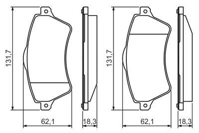 Land Rover Freelander 1 2.0TD4 2001-2006 Bosch Ön Balata
