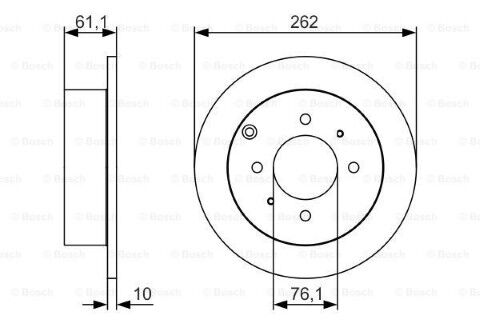 Hyundai Matrix 1.5CRDi 2005-2010 Bosch Arka Disk 2 Adet (D4FA)