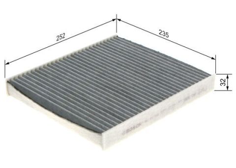 Audi A3 30TDI 1.6 2018-2020 Bosch Karbonlu Polen Filtresi R2543